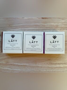 LÄTT Vegan Handmade Soap Bars Variety 3-Pack - 5 oz Bars